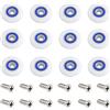Gotetiso Rotelle Doccia 12 Pezzi Rotelline per Doccia Rotelle per Cabine Doccia Guide di Scorrimento per Porte Della Doccia Runner Rullo 23mm Rotelline Box Boccia e Viti