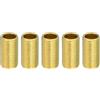 PATIKIL M10 Lampada Tubo, 5pz 15mm Filettato Cavo Tubo Adattatore Ottone | Accoppiatore Connettore, Tubo Raccordo