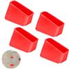 UOCAI 4 pcs Piedini in gomma per scale, 50 x 20 mm piedini di ricambio per scala