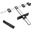 QWORK® Dima per spinatura legno - Righello per il posizionamento del trapano con scale metriche e imperiali - per armadietto per il montaggio di maniglie sui mobili