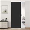yurstcggh Porta A Soffietto Interni Personalizzabile,Larga 60,65,70,75,80,85,90 CM,lega di alluminio e tessuto non tessuto,Porta a fisarmonica per Bagno,per bagno/camera da letto/cucina 80×203cm