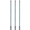 QUARKZMAN 3Pz #1 Punta Cacciavite Phillips PH1 1/4 Gambo Esagonale 8 (200mm) Lunga 0.18 Punta Magnetica a Croce Acciaio S2 Industriale per Cacciavite per Utensili Elettrici, Blu