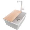 PRIMAGRAN Lavandino sottotop al Mobile 40cm + Rubinetto, 36x47cm