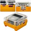 Homeponnew Adattatore per batteria DEWALT con uscita USB e tipo C, ricarica rapida da 138 W, per utensili elettrici agli ioni di litio, giallo