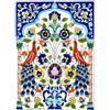 Pawakabano Piastrelle in ceramica orientali dipinte a mano, piastrelle da parete mediterranee, 45 x 30 cm (06-72)