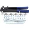 Yuhtech Kit Rivettatrice Professionale, 86Pcs Rivettatrice Kit, Rivetti Dadi M3 M4 M5 M6 M8 Pinza Pistola Manuale a Rivetti Filettati