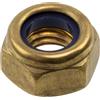 AERZETIX - Set di 5 dadi di bloccaggio esagonali M8x1,25 mm - con filettatura metrica - in ottone - colore oro - fissaggio di montaggio per uso generale