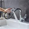 LakeBayMZC Rubinetto Bagno Lavabo Doccetta Estraibile Con Della LED Temperatura