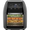 Chefman Multifunktionale Heißluftfritteuse 10L mit Rotisserie, 17 Programme | Multifunzione, Disidratatore, Convezione, Friggere, Arrostire, Spegnimento Automatico, Formato XL, Nero