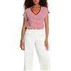 Morgan 261-diva Maglietta a Maniche Corte da Donna, Bianco/Rosso