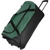 Travelite Borsa da viaggio trolley con ruote in materiale idrorepellente, Basics bagaglio morbido con ampio scomparto principale, 71 cm, 97 litri, Verde