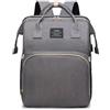Chickwin Zaino Cambio Neonato con Fasciatoio, Zaino Neonato Multifunzione Mamma Zaino per Neonati per Viaggio Borsa Fasciatoio Portatile Grande per Mamma e Papà (31x20x41cm,Grigio)