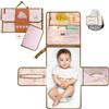 Baby Dyoli Fasciatoio portatile XL. Il fasciatoio per pannolini è una borsa smontabile con 6 tasche come una trousse per gli articoli del bebè. Impermeabile, (Pack Extra (Vinchy))