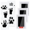 Vicloon Impronta Bambino, Kit Impronta Cane e Gatto, 9 Pcs Cornice Impronte Neonato, L'inchiostro è al 100% Innocuo e Sicuro, Impronta Bambino Per Il Ricordo Della Famiglia Regalo