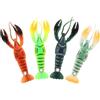 MINAOLULUS Esca Silicone 95mm in Artificiale di Pezzi 4 Forma Astice | Richiamo Morbido, Portatile e Facile da Usare, Accessorio da Pesca per Attività in Acqua