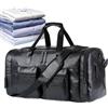 Generico Travel Duffel Bags for Men,Large Portable Vintage Adjustable Strap, A Lot of Space: Mens Weekender Duffel Travel Tote | for Garment Shoes Clothes Toiletries Gym Airplane Work Vacation Business