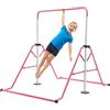 YUYUZI Barra da ginnastica per bambini, pieghevole, regolabile in altezza, 80 kg | acciaio, base antiscivolo, 115-155 cm, 3-8 anni, per oscillazioni, calci, allenamento della forza, casa, giardino