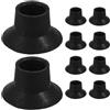 GETAJGHSD 10 Pezzi Coperture per Piedini Trampolino in Gomma Nera Antiscivolo e Robusta, Tappi Rotondi per Gambe di Tubo, Accessori per Trampolini e Mobili