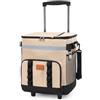 Luwecf Borsa Frigo Portatile in Tessuto Oxford | Struttura in plastica, Borsa Picnic Trolley, Per escursioni , Per fuori