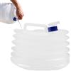 Qiwieod Tanica per Acqua con Rubinetto Porta Bevande Pieghevole con Beccuccio | Contenitore D'Acqua Portatile Con Rubinetto Adatto a Casa Ufficio Appartamento All'aperto Campeggio Escursionismo