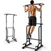 Lubirayi Power Tower Multifunzione, Sbarra per Trazioni da Casa | Maniglie per dip e flessioni, altezza regolabile da 152 a 215 cm, struttura in metallo stabile, portata massima di 150 kg