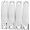 VOSAREA 4 Pezzi Morsetto per Cinghia da 38mm in Acciaio Inox 316 per Barca | Connessione Sicura, Installazione Semplice, Uso Nautico Esterno, Finitura Argento, per Telo e Coperta