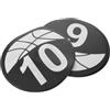 HINTRMENT 10 Pezzi Dischi Marcatori Numerati per Allenamento Basket e | Visibilità Elevata, Antiscivolo e Facili da Trasportare, per Campo Interno e Area Esterna