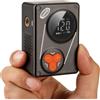 CXWXC Pompa elettrica per bicicletta, 120 psi, a batteria, con manometro digitale, spegnimento automatico, Presta & Schrader, per bici da strada, MTB ed e-bike