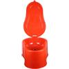 CAXUSD WC Portatile da Campeggio in PVC Spesso, Rosso, per Lavoratori