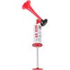TOMETURE Tromba d'Aria Portatile Manuale 2 Pezzi Rosso Plastico Metallo | Segnali Nautici e Allarme Incendio, Design Tascabile, Formato Compatto per Uso Rapido
