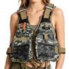 Generico Kayak Life Vest - Reflective Multi Pocket Length Adjustable | Multifunction Buoyancy Aid Men Women Outdoor Boating Swimming Canyoning Rafting Wakeboard Surfing