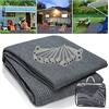 Ikodm Tappeto da veranda 200 x 200 cm, tappeto da campeggio per esterni con borsa per il trasporto e 13 picchetti, tappeto da tenda di alta qualità per attività all'aperto con stabilità ai raggi UV