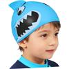 YARNOW Cuffia Nuoto Silicone Pesce Cartone Blu Vacanze Estive | Flessibile, Facile da Indossare e Togliere, Protegge i Chioma
