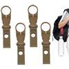 Generic 4 clip porta bottiglie, clip per bottiglia d'acqua per cintura zaino | Cinghia in nylon, anello portabottiglie si aggancia saldamente a cinture, pacchi, leggero, per escursioni all'aperto