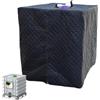 Generico IBC Water Tank Cover - Heavy Duty 210D Oxford Cloth And Composite Cotton | Insulated Cover With Zipper, Winter Dustproof Weather Resistant Tank Protector For 264 Gallon IBC Totes 120 X 100 X 116cm