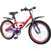 SYDE Bicicletta per bambini, 18 pollici, rossa, per 5-7 anni