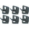 Zerodeko Arrow Rest for Targets per Ricurvo, 6 Pezzi, Supporti in ABS Nero, Autoadesivi, Mano Destra