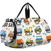 GuoChe Borsone da viaggio per bambini, ragazzi e ragazze | Borsone sportivo da notte con scomparto per scarpe con scritta in lingua inglese God Says I Am Construction Bibbia Verse