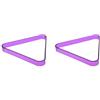 Timcryxient Heavy Duty tavolo da biliardo triangolo in plastica 8 palle rack accessorio viola