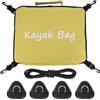 EcoGleam Borsa termica impermeabile Oxford 600D | Tavola da surf per kayak con toppe triangolari, gancio girevole, corda elastica, accessori foderati in PEVA