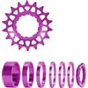 Generic Volano a velocità singola per biciclette 16T 18T | Set di conversione a velocità singola in lega di alluminio per mountain bike e bici da strada