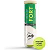 Dunlop Sports Dunlop Palline da tennis Fort All Court TS | Prestazioni élite | Approvata ITF | Nucleo premium in gomma | Feltro tessuto | Rimbalzo costante | Erba | Duro | Terra