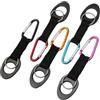 Gadpiparty 5 Pezzi Moschettone in Silicone per Borraccia, Clip Portabottiglia | Aggancio Sicuro e Portatile, per Borraccia e Bottiglia D'acqua, Uso su Zaino da Campeggio, Antigraffio Colore Casuale