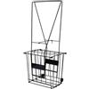 JSGHGDF Carrello per palline da pickleball con struttura in metallo nero