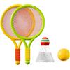 HGENAHGTF 1 paio di racchette da badminton per bambini | Il set di palline da volano per bambini include 2 racchette e 1 badminton per badminton