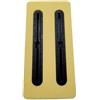 Baoblaze Surfboard Fin Alloggiamento Tavola Paddle Scatola Deriva PVC Due Slot Profilo Piatto Adatto per Riparazioni Artigianali Laboratori Tavole, Con Scatola Timone Nera