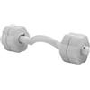 Generic Facials Yoga Training Rod Dumbbell, doppia punta, grigio