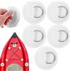 SOESFOUFU 5 Pezzi d Ring Patch in PVC Bianco per Kayak e Canoa Gonfiabile