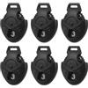 Toyvian 6 Pezzi Targhetta Numerata da Golf Golf Score Counter ABS Nero Numeri Flessibili Stile Minimalista e Coprimazze
