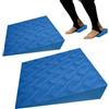 Generisch cuneo in tessuto per fitness, elementi di supporto leggeri in EVA, set da 2 | Blocco a cuneo per squat, per pilates, flessioni, plank, equilibrio, allenamento e costruzione della forza